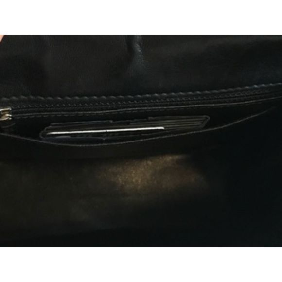 Chanel Vintage Mademoiselle Flap Bag Quilted Canvas Black Patent Small Reissue - Picture 2 of 14